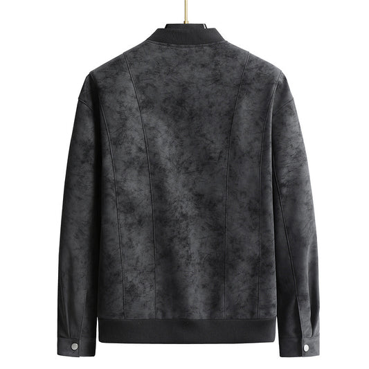 Men's Casual Loose Suede Jacket