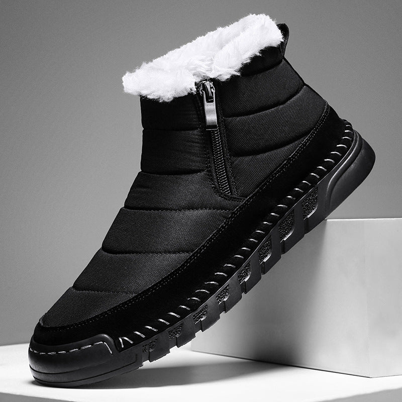 Plus Size Snow Boots Men's Outdoor Thickened Warm Shoe
