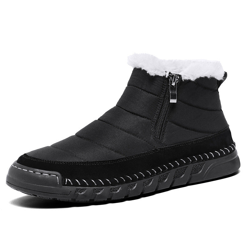Plus Size Snow Boots Men's Outdoor Thickened Warm Shoe