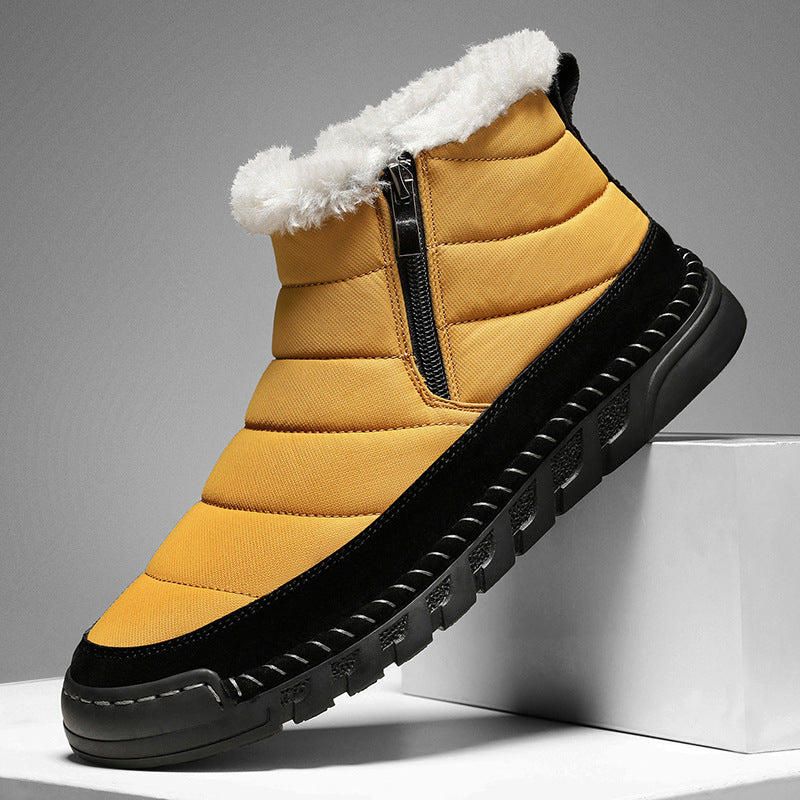 Plus Size Snow Boots Men's Outdoor Thickened Warm Shoe